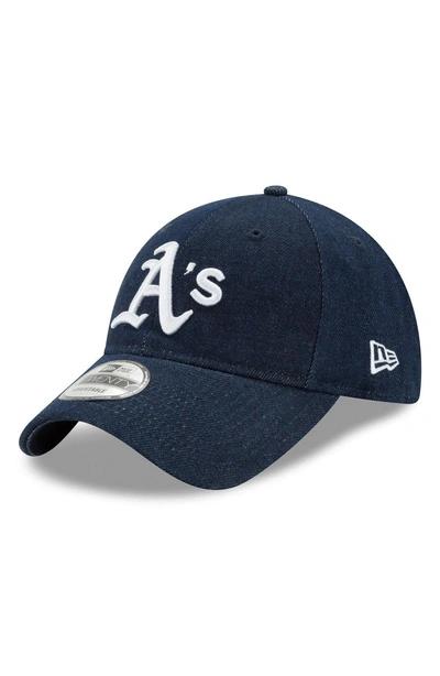 New Era X Levi's Mlb17 Denim Baseball Cap - Black In Oakland Athletics