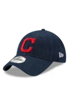 New Era X Levi's Mlb17 Denim Baseball Cap - Black In Cleveland Indians