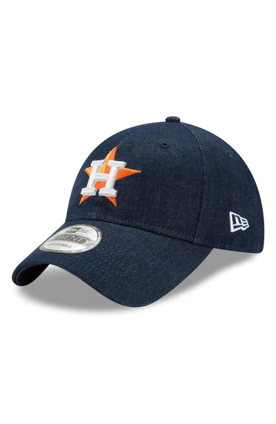 New Era X Levi's Mlb17 Denim Baseball Cap - Black In Houston Astros