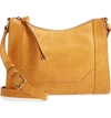 Frye Melissa Leather Crossbody Bag - Metallic In Mustard