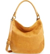 Frye Melissa Leather Hobo - Metallic In Mustard