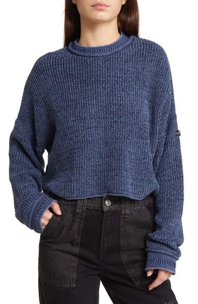 Bdg Urban Outfitters Mélange Roll Edge Sweater In Blue