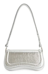 Jw Pei Joy Metallic Faux Leather Shoulder Bag In Silver