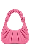 Jw Pei Gabbi Ruched Faux Leather Hobo In Pink