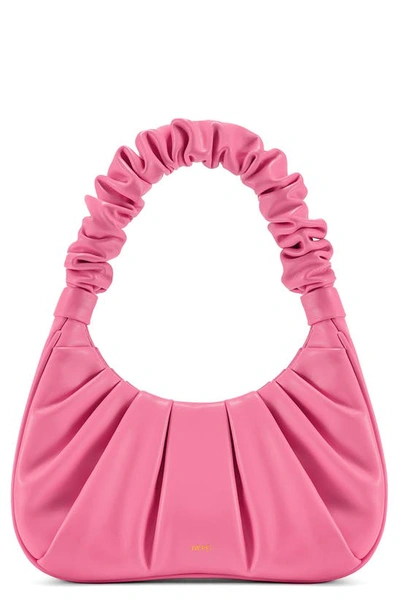 Jw Pei Gabbi Ruched Faux Leather Hobo In Pink