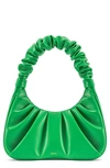 Jw Pei Gabbi Ruched Faux Leather Hobo In Grass Green