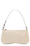 Jw Pei Eva Croc Embossed Faux Leather Convertible Shoulder Bag In Ivory Croc