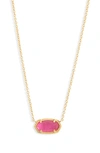 Kendra Scott Elisa Birthstone Pendant Necklace In Gold Azalea Illusion