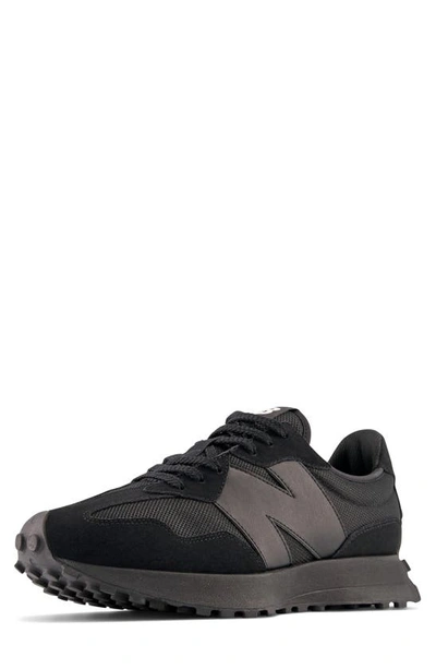 New Balance 327 Sneaker In Black/ Black/ Black