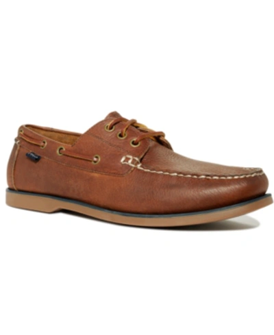 Polo Ralph Lauren Bienne Tumbled Leather Boat Shoes In Tan