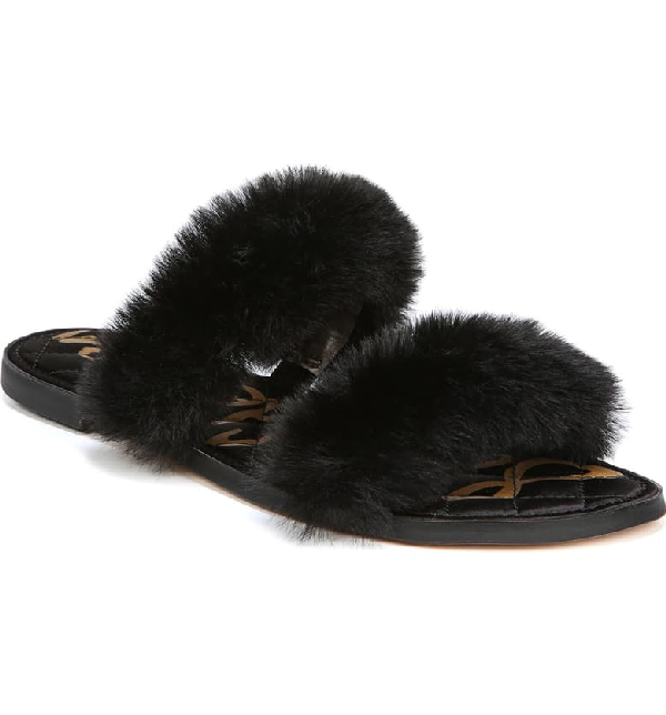 sam edelman fuzzy slides