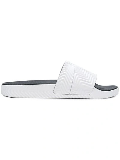 Adidas Originals By Alexander Wang Adidas By Alexander Wang Adilette Slides In White.