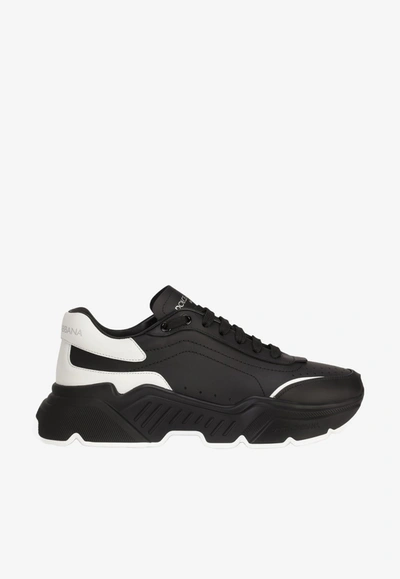 Dolce & Gabbana Daymaster Nappa Calfskin Sneakers In Black