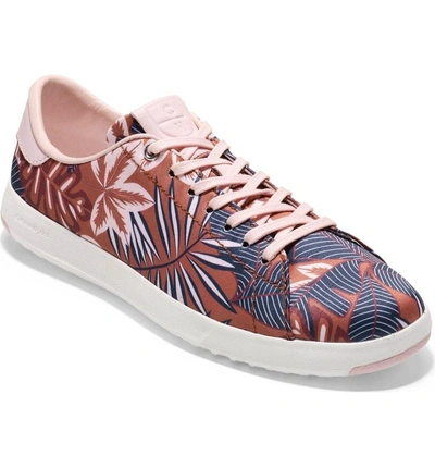 Cole Haan Grandpro Tennis Shoe In Tropical Palm Print Fabric