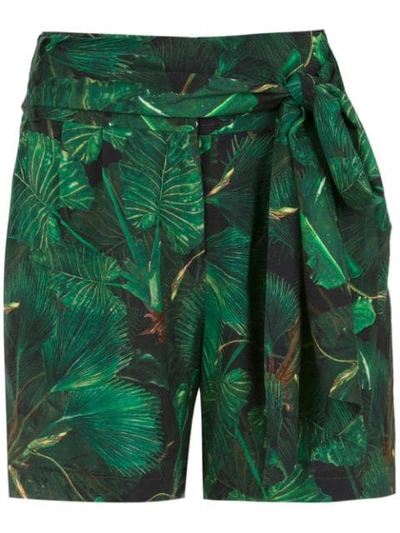 Isolda Lauren Jungle Night Short In Green