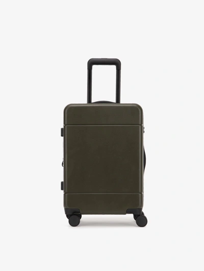 Calpak Hue Carry-on Luggage In Moss | 20" In Brown
