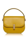 Valextra Iside Mini Leather Top Handle Bag In Yellow