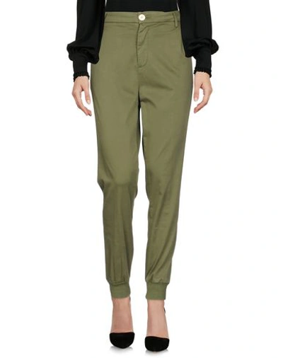 Aglini Casual Trousers In Military Green