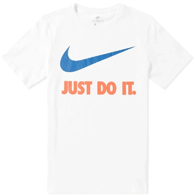 Nike Men's Just Do It Swoosh T-shirt In White