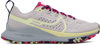 Nike React Pegasus Trail 4 "violet/luminous Green" Sneakers In Platinum Violet/luminous Green/purple Ink/fierce Pink 