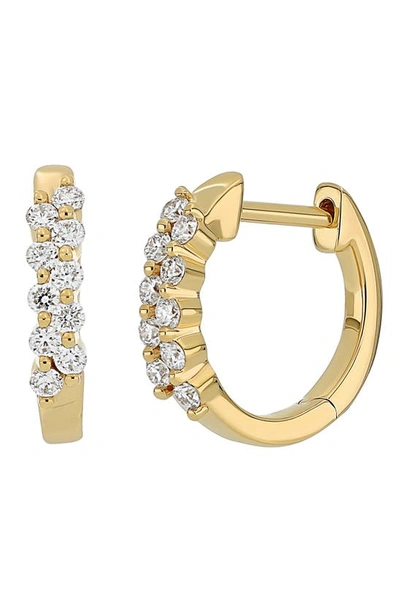 Bony Levy Liora Diamond Huggie Hoop Earrings In 18k Yellow Gold