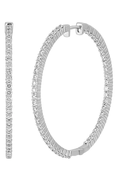Bony Levy Audrey Diamond Inside Out Hoop Earrings In 18k White Gold