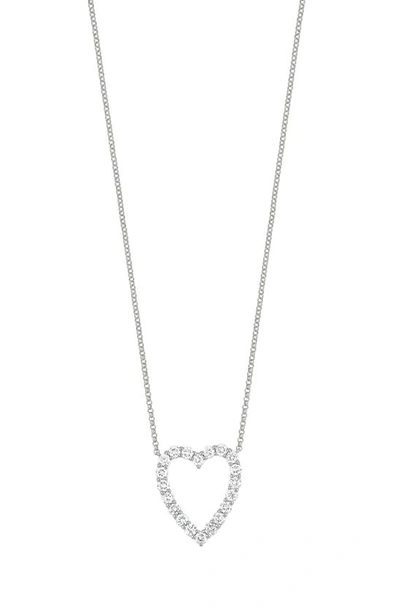 Bony Levy Audrey Open Heart Diamond Pendant Necklace In 18k White Gold