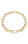 Messika Move Link Diamond Bracelet In Yellow Gold