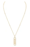 Messika Baby Move Pavé Diamond Pendant Necklace In Yellow Gold