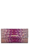 Brahmin Cordelia Croc Embossed Wallet In Violet Quartz