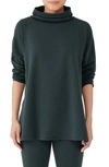 Eileen Fisher Cowl Neck Long Sleeve Tunic In Ivy