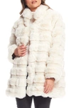 Donna Salyers Fabulous-furs Rainier Reversible Faux Fur Coat In Ivory