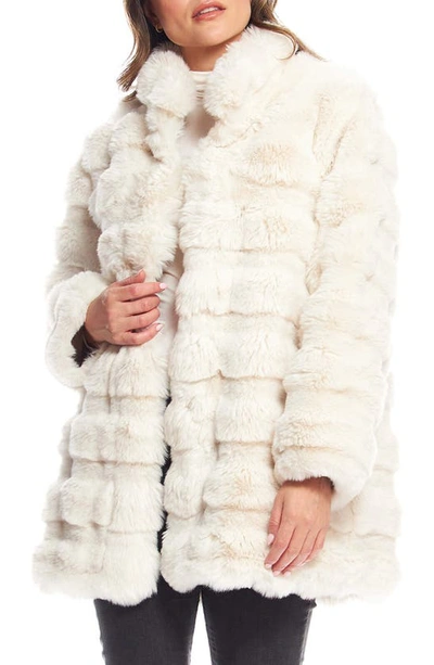 Donna Salyers Fabulous-furs Rainier Reversible Faux Fur Coat In Ivory