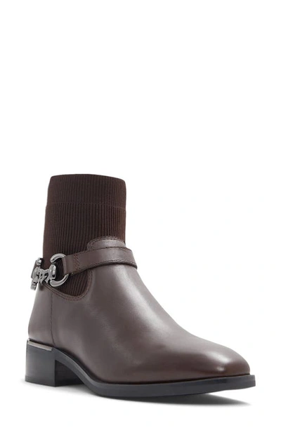 Aldo Franina Bootie In Dark Brown