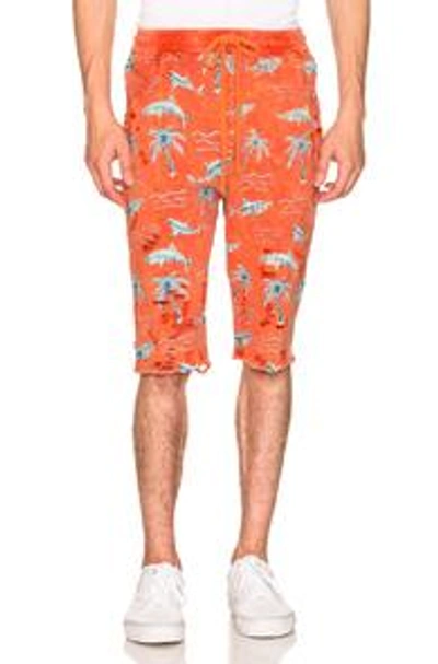 Alchemist X Dr. Woo Aloha Shorts In Pink,floral
