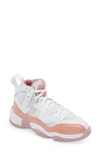 Nike Jumpman Two Trey Basketball Shoe In Red Stardust/ Sky Mauve/ White