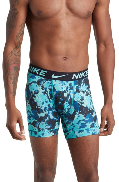 Nike 3-pack Dri-fit Essential Micro Boxer Briefs In Acid Print