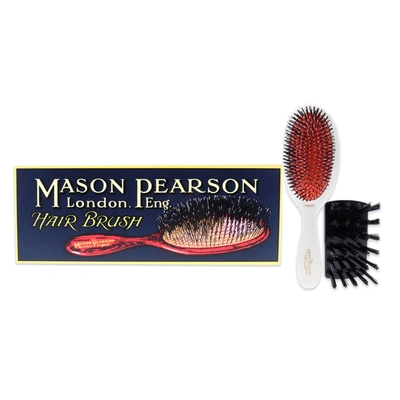 Mason Pearson Junior Bristle And Nylon Brush - Bn2 Ivory For Unisex 2 Pc Hair Brush, Cleaning Brush