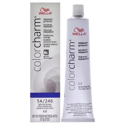 Wella Color Charm Permanent Hair Color Gel - 246 Light Ash Brown For Unisex 2 oz Hair Color