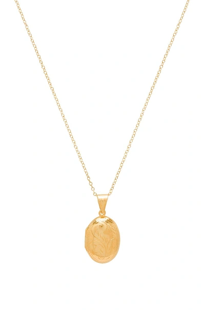 Natalie B Jewelry X Revolve Oval Gold Locket In Metallic Gold