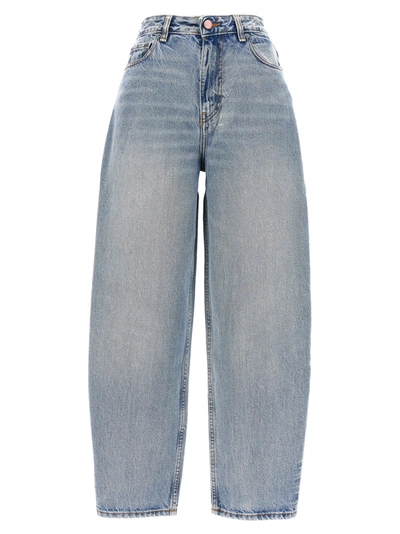 Ganni Carrot Fit Jeans In Blue