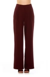 Alexia Admor Ellie Pleated Wide Leg Pants In Red