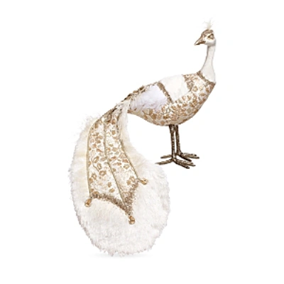 Mark Roberts Elegant Peacock In White