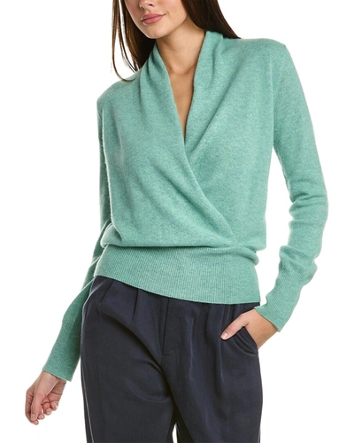Cashmere faux wrap sweater new arrivals