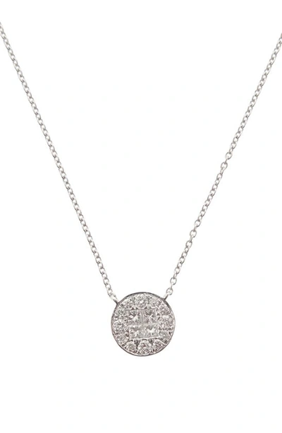 Bony Levy Mika Diamond Circle Pendant Necklace In 18k White Gold