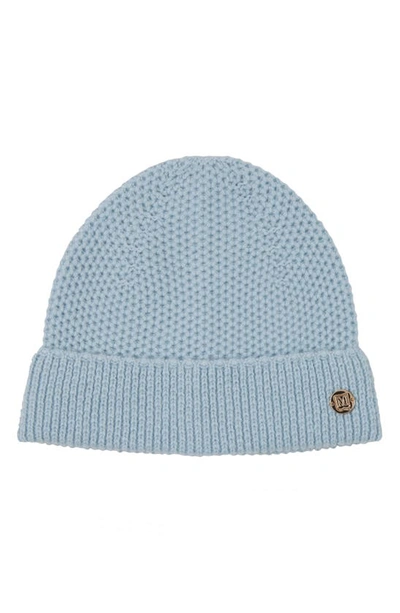 Bruno Magli Honeycomb Knit Cashmere Beanie In Blue