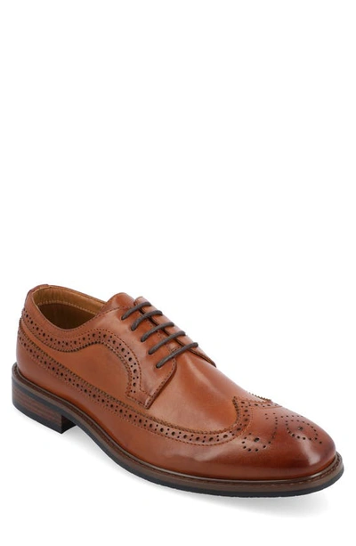 Vance Co. Gordy Wingtip Dress Shoe In Cognac