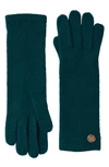 Bruno Magli Cashmere Jersey Knit Gloves In Black