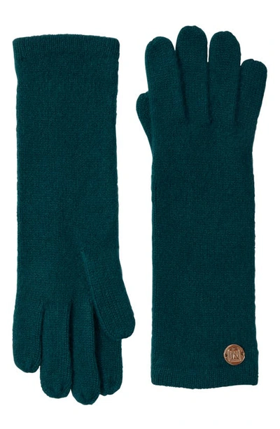 Bruno Magli Cashmere Jersey Knit Gloves In Green