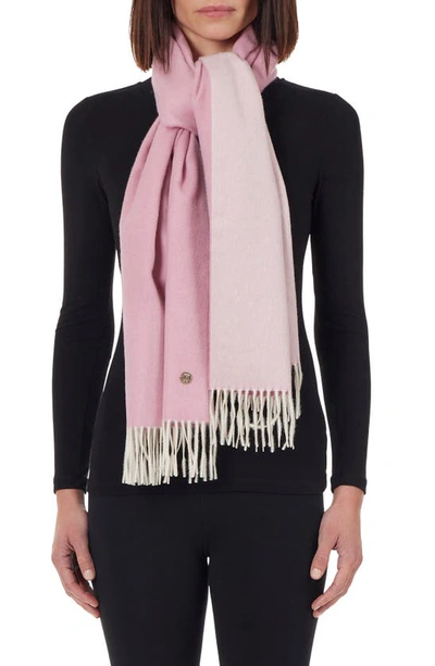 Bruno Magli Cashmere Fringe Scarf In Pink